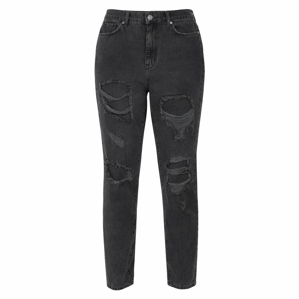BDG High-Rise Distressed Black Jeans